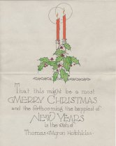 Christmas Card Designed by Myron Hotchkiss